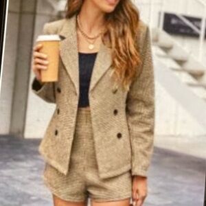 Blazer & Shorts Set Like New XS